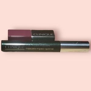 Clinique bundle: High Impact mascara in black and Clinique Lip pop color and pri